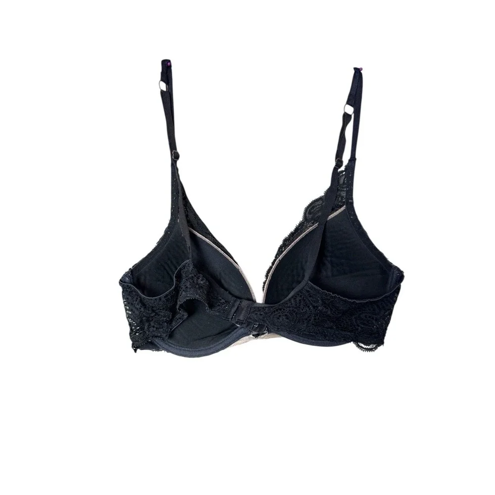 Victoria's Secret Dream Angels Lace Demi Bra Feminine Floral Paisley Pattern 36C